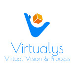 logo Virtualys, Virtual Vision & Process
